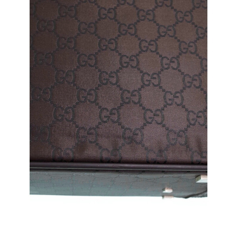Gucci GG Leather Boston Travel Garment Bag Brown - Picture 9 of 9